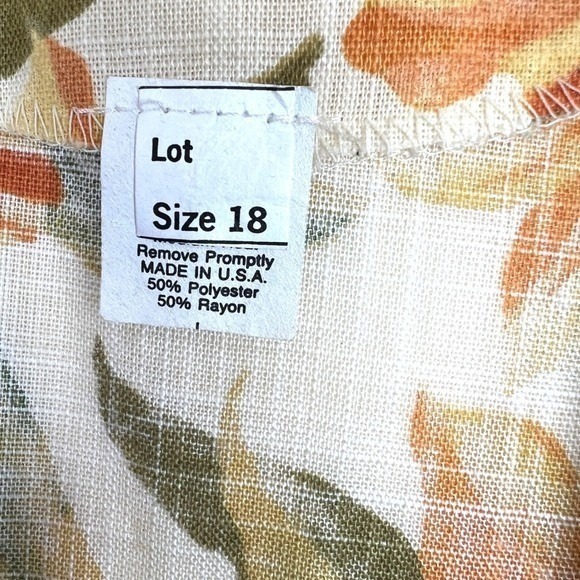 Floral Double Breasted Peplum Blazer -women's 18 - Picture 6 of 6